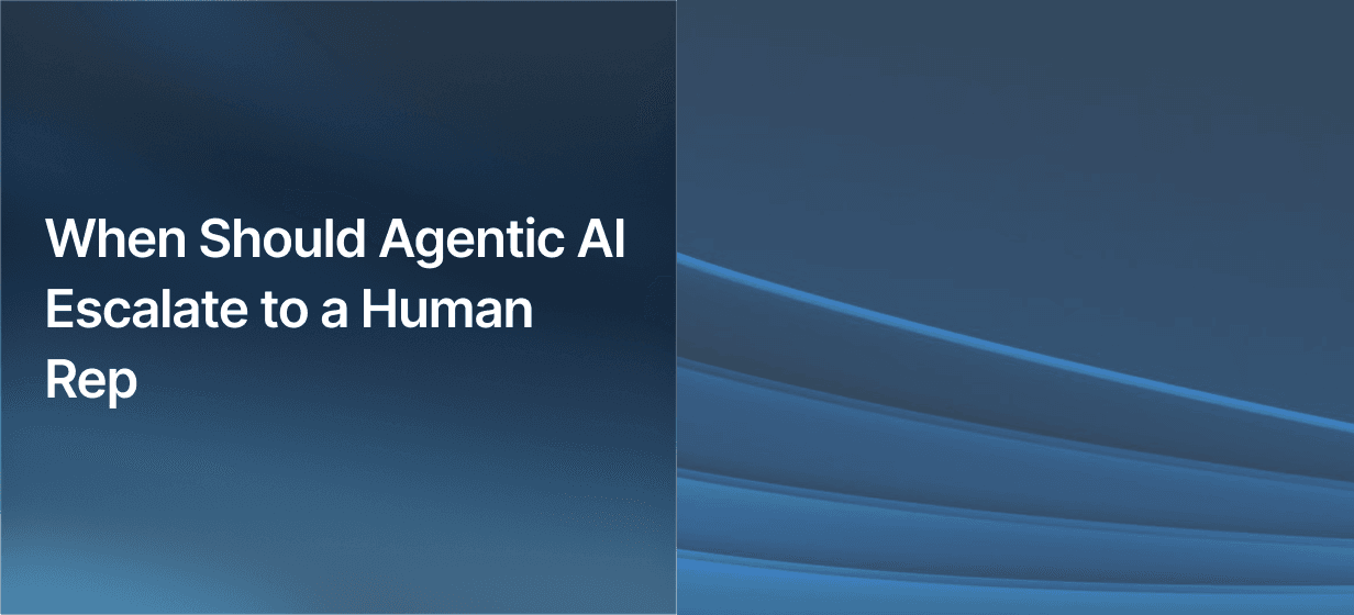 When Should Agentic AI Escalate to a Human Rep